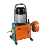永畅新100防水型 专业管道疏通机 大功率1800W电动工具 3.2丝加密弹簧16米 刀头7件套