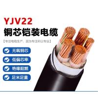 佳雁YJV22-0.6/1KV-4*50+1*25铜芯国标铠装地埋4+1芯电力电缆 1米