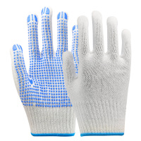 优合创佳十针黄点塑手套(点胶750g)一双