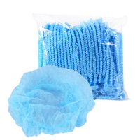 优合创佳一次性无纺布防尘帽 21寸双筋蓝色 100只/包