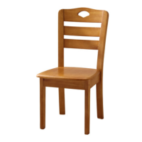 优合创佳简约靠背椅原木椅 胡桃木色