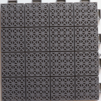 优合创佳拼装塑料室外操场运动地减震胶垫 浅灰色34*34*1.5mm /块