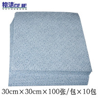 格洁820717蓝色吸油强力擦拭布重油污工业擦机布机油锡膏灰尘擦拭纸蓝色30cmx30cmx100张/包 10包