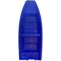 糜岚塑料船渔船 3.6米带活水舱双层渔船 载重1300斤