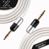 森谷话筒线麦克风连接卡农公对母XLR侬头大三芯平衡高TS端 X-JACK6.5对6.5(黑银胶囊+银线)3米