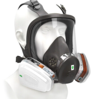 3M防毒面具全面罩6800+6001七件套 防喷漆有机蒸气 如苯/醚