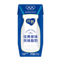 蒙牛纯甄原味酸奶200g×24盒 /箱 巴氏杀菌热处理