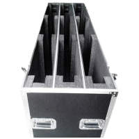 优合创佳黑色显示器铝合金箱 100寸两个装 液晶电视加厚防震防震运输箱精密仪器设备存放箱航空箱设备箱