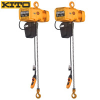 KITO凯道ER2-010IS日本原装进口挂钩式变频双速环链电动葫芦吊具起重工具吊机1000kg 4m