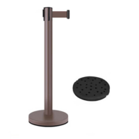 君魄警示柱一米线隔离带 咖啡色3米