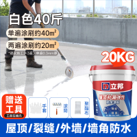 立邦防水涂料屋顶楼顶防水材料屋顶补漏材料防水胶补漏王隔热白色20KG