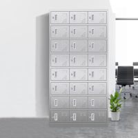 优合创佳201不锈钢更衣柜员工柜宿舍储物柜收纳柜浴室鞋柜子带锁 24门更衣柜