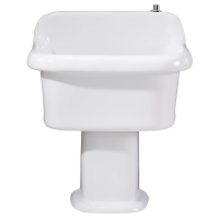 苏宁 优合创佳 陶瓷拖把池 43厘米手动下水[30厘米柱子]高脚分体落地式墩布池(不含水龙头)