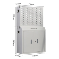 亚岳50格抽屉式带锁手机存放柜寄存柜组合款 1mm厚