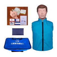给养酷心肺复苏模拟人人工呼吸教学用假人模具复苏急救训练人体教学模型 半身标配