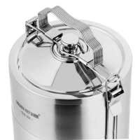 金钥匙GK-TL3600-4四层保温饭盒 304不锈钢至尚3.6L 提篮分层便当盒