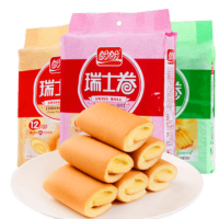 苏宁 达利园 瑞士卷 香橙味160g*2袋+草莓味160g*2袋/份 5份起订