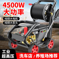 黑猫圣将商用高压洗车机220v大功率洗车水泵洗车店养殖场工地清洗机4.5kW神牛牛(220bar,20米管)