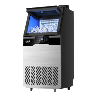 北极熊BJ-50AZT-KN制冰机桶装水造冰块机 日产85kg丨50大冰格丨两用款