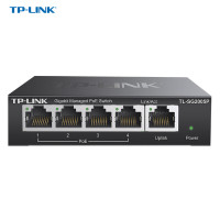 TP-LINK交换机5口千兆云管理PoE交换机小巧可放弱电箱TL-SG2005P