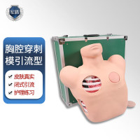 辅盾胸腔穿刺引流模型 胸部创伤后气胸和液胸的闭式引流操作训练及术后护理练习医学用模拟人