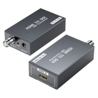 胜为1080P高清转换器HDMI转SDI HD/3G-sdi广播级1080P监控摄影机电视台专用 DHSDI01G