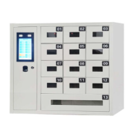 汇云星HY-SJG557智能手机柜13门充电5孔单u款 688*300*688mm 人脸指纹