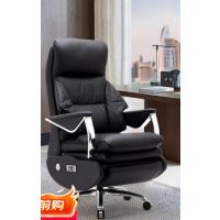 西昊L8EW电动人体工学老板椅 头层牛皮人工力学座椅 可躺办公午休椅子