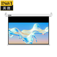 英微电动幕布DC纳米纤维150英寸16:9投影仪幕布投影机屏幕家用办公投影布适用于极米坚果[含遥控器]