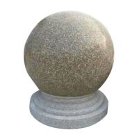 雨素路障石球 直径50cm 大理石防撞圆球
