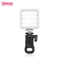 优篮子VL49(白)补光灯夹子套装摄影led便携网红拍照柔光灯热靴主播美颜灯室内人像vlog手持打光灯