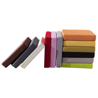 优合创佳四季通用耐磨亚麻坐垫加厚高密度海绵垫 黑色 50*50*3cm