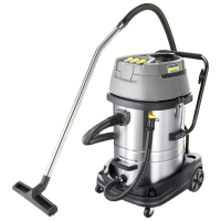德国卡赫不锈钢桶式干湿两用吸尘器 NT90/3 三电机 4.2KW 推吸版