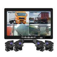 昱途货车行车记录仪 10英寸360°全景6录IPS屏 超高清无光夜视 可定制