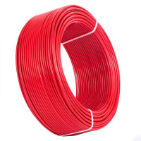 启梅电线电缆BVR-450V/750V-25平方国标单芯多股铜芯软线 红色火线1米[有货期50米起订不退换]