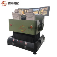 思源教仪 动感六轴双座驾驶模拟器 东风解放豪沃猛士六自由度教学模拟系统