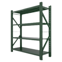 优合创佳货架置物架 军绿色四层主架 150*50*200cm 承重280KG/层