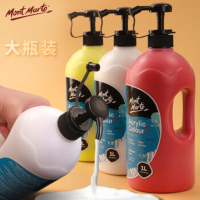 蒙玛特丙烯颜料1L 大瓶绘画防水颜料