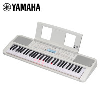雅马哈弹唱琴EZ310自动挡智能钢琴61键发光琴键升级款白色+Z架+全套礼包