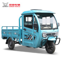 宗申品牌电动三轮车威卡1-160P全封闭驾驶室农用拉货载重半蓬摩托车