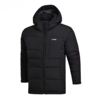 李宁短款羽绒服男士 冬季新款 加厚保暖防风连帽宽松运动服