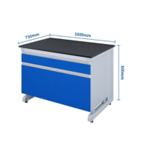 京酷实验室工作台化验室操作台钢木 边台1m