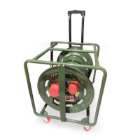 鸿曼移动式电缆绕线卷盘 绿轴380V空盘
