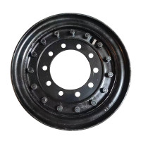 虎臣陕汽斯太尔加油车SX2150 SX2190轮胎轮毂 钢圈总成