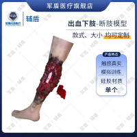 辅盾 军盾 出血下肢断肢模型 仿生伤情模拟教学1套