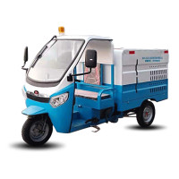 优盛美高压清洗车1000L 道路养护车三轮洒水车抑尘车物业社区工程疏通清洗车 CZOS-YP-CXC1000L