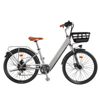 凤凰L1高碳钢三元锂离子电池电动助力车 7速36V 10AH 灰色 26寸