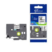 e代标签色带36mm白底黑字TZe-261