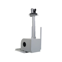 优合创佳摄像机大屏柜内移动电动升降台电动推拉支架 上下双摄像机款