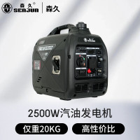 森久汽油发电机220V/2.5KW家用小型低噪户外便携露营停电应急TG2.5i[2500W]手启高性价比